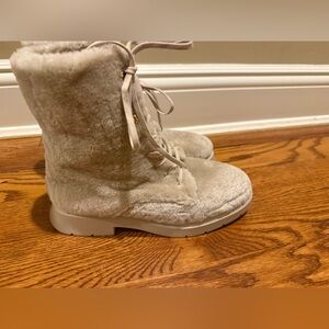 Stuart Weitzman Shearling Faux Fur Trim Boots